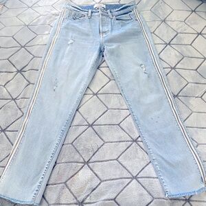 Pistola Charlie High Rise Straight Leg Side Leg Zipper Jeans Utopia Size 27